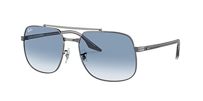 Ray-Ban RB3699 56 Verlaufstönung Blau & Gunmetal Sunglasses  