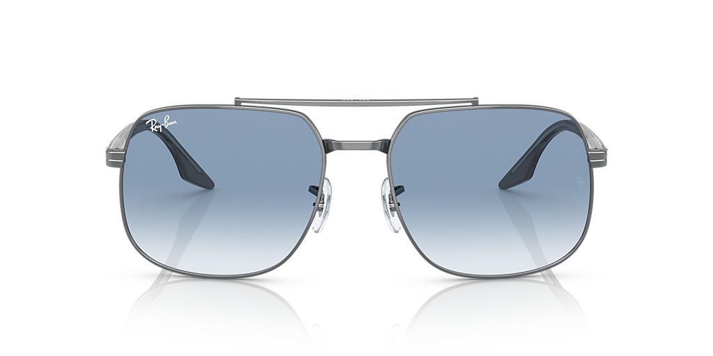 Ray-Ban RB3699 M (56 - 18) with Blue lenses and Silver frame