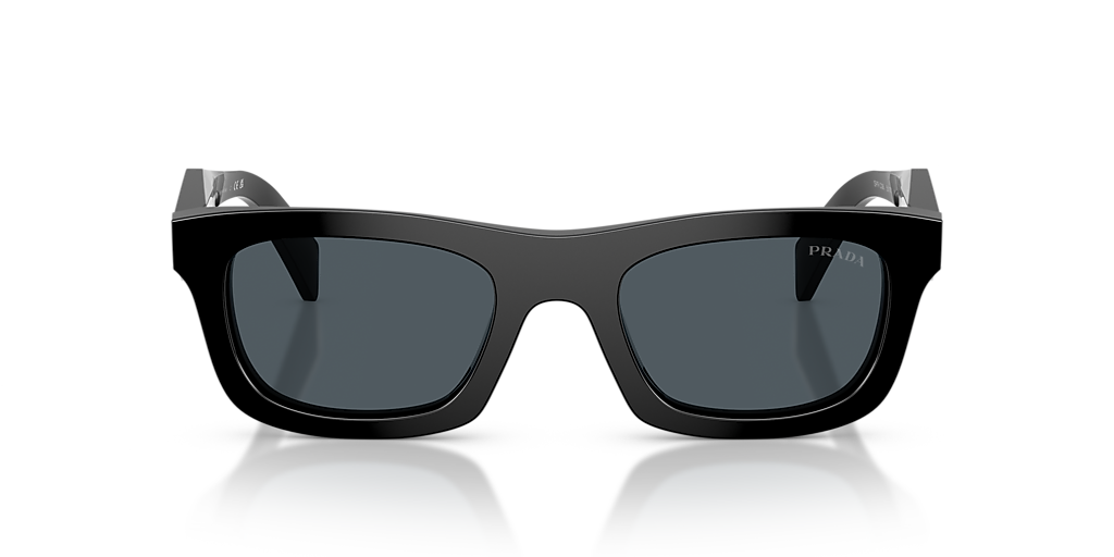 Prada PR C06S S (50 - 21) with Grey lenses and Black frame  display picture 1