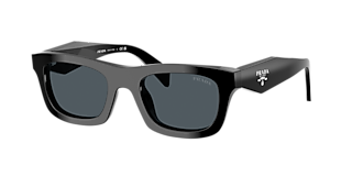 Prada PR A06SF L (54 - 19) with Grey lenses and Black frame