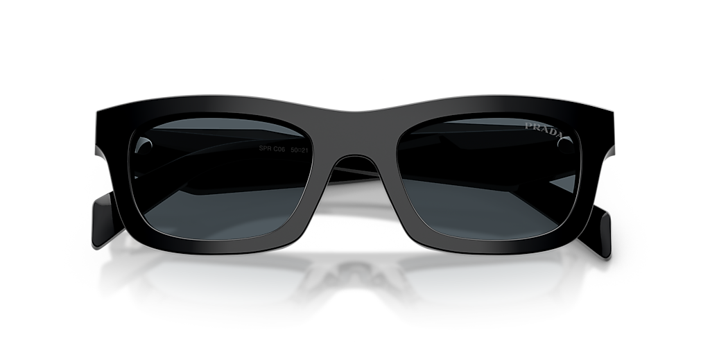 Prada PR C06S S (50 - 21) with Grey lenses and Black frame