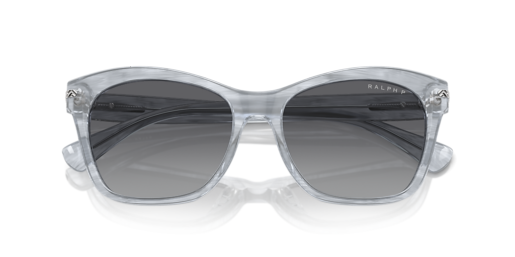 RALPH RA5310U Striped Grey - Women Sunglasses, Polar Gradient Grey Lens