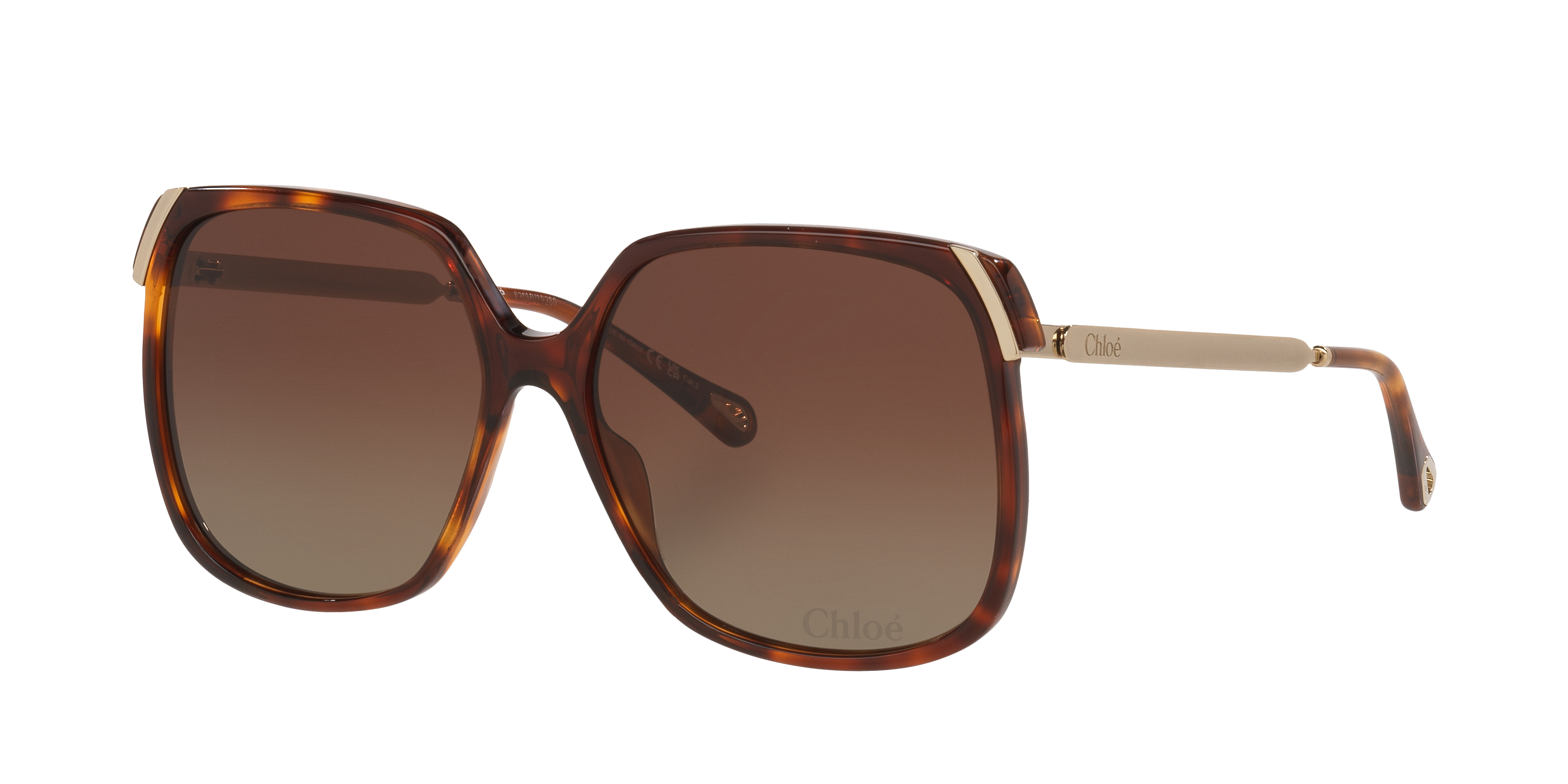 Chloé Ch0286s Round Acetate Sunglasses In Brown