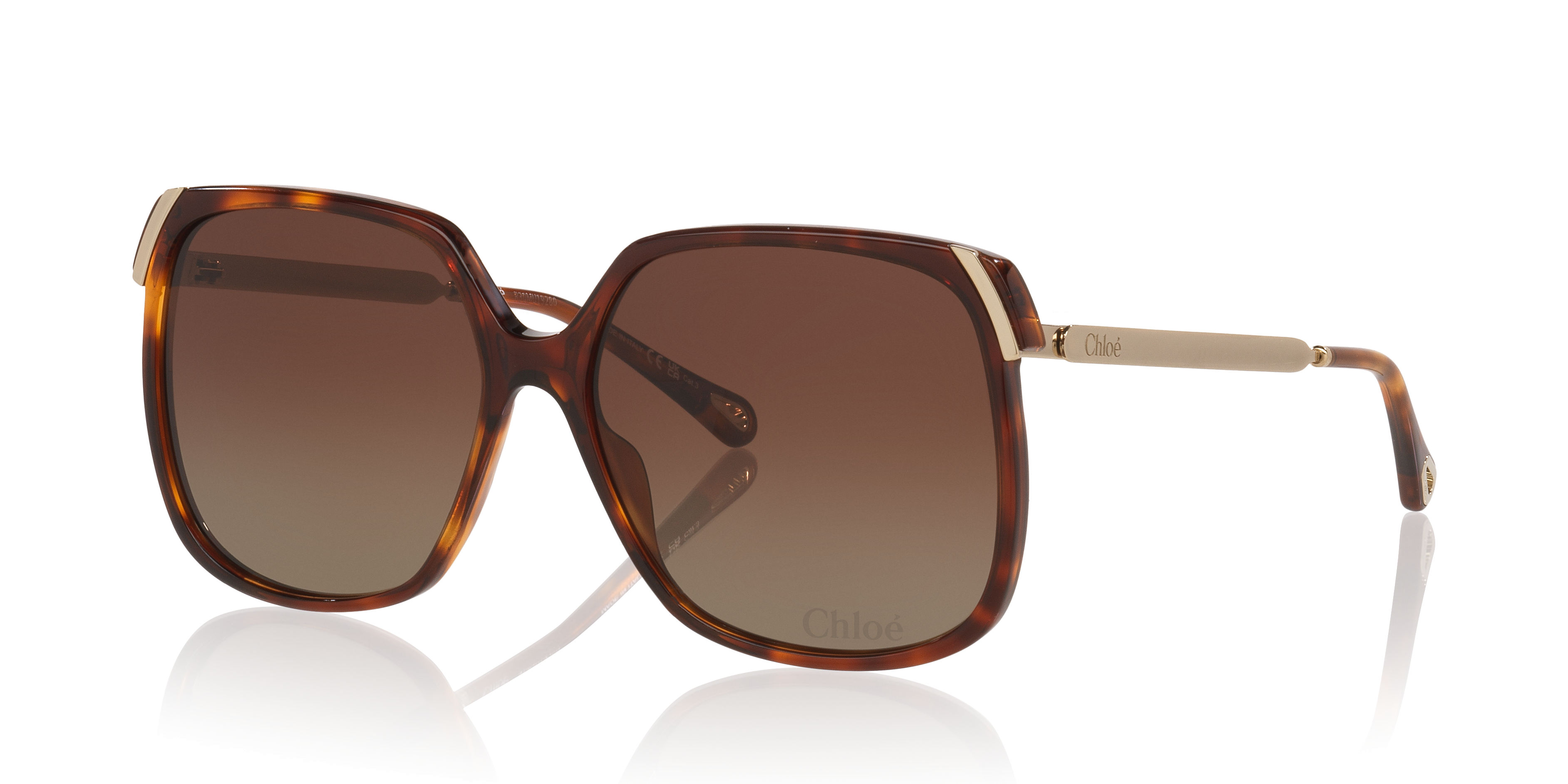 Chloé Ch0286s Round Acetate Sunglasses In Brown