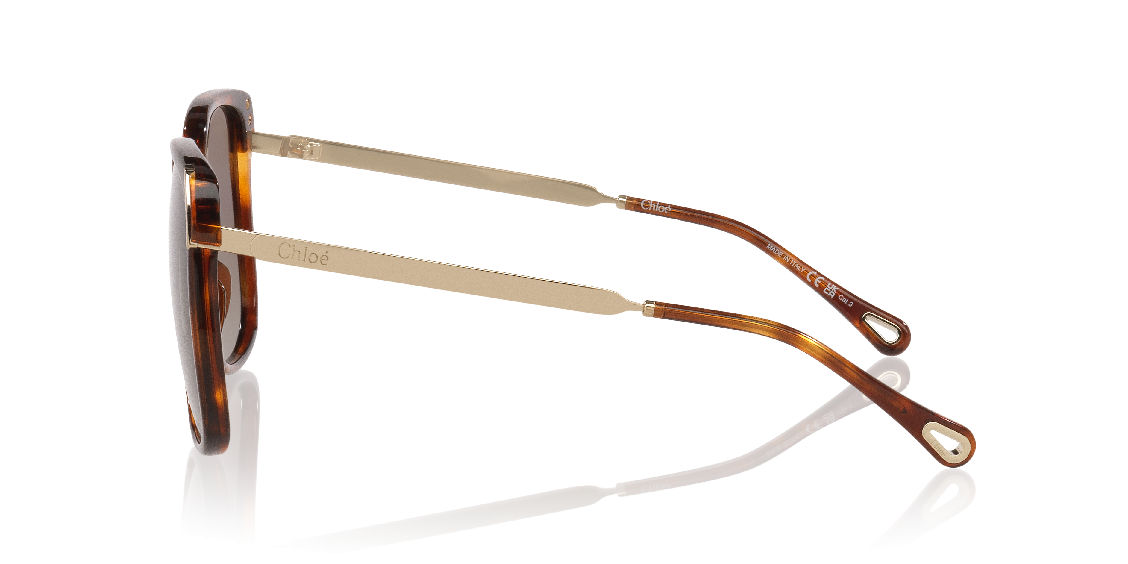 Chloé Ch0286s Round Acetate Sunglasses In Brown