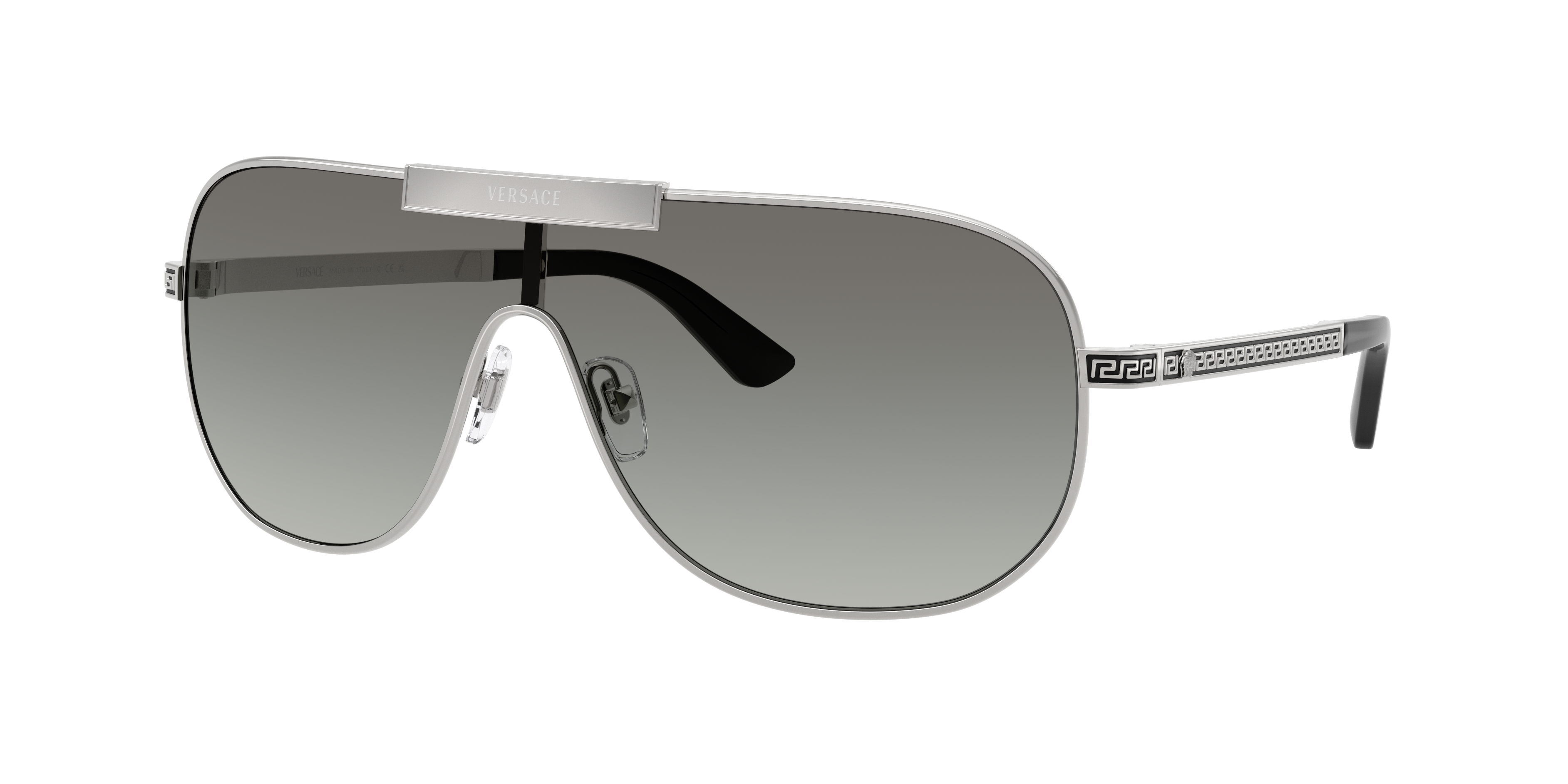 Versace Man Sunglass VE2293 -  Frame color: Silver, Lens color: Grey Gradient