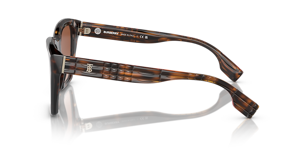 BURBERRY BE4391 Arden Dark Havana - Women Luxury Sunglasses, Brown Gradient Lens