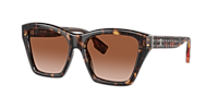 BURBERRY BE4391 Arden Dark Havana - Women Luxury Sunglasses, Brown Gradient Lens