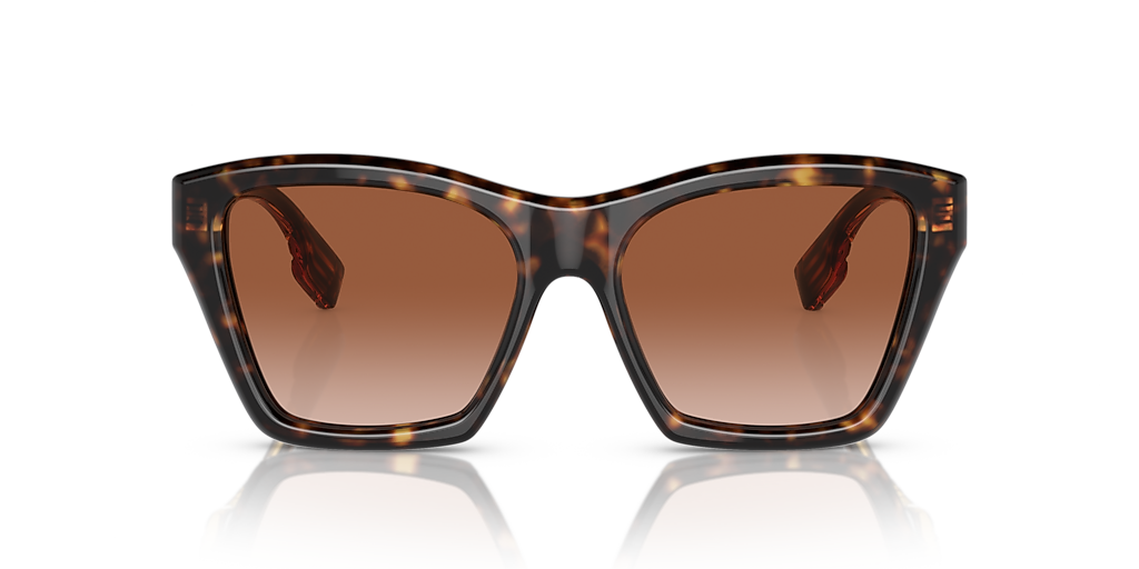BURBERRY BE4391 Arden Dark Havana - Women Luxury Sunglasses, Brown Gradient Lens
