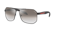 PRADA LINEA ROSSA PS 51VS Black Rubber - Men Sunglasses, Polarized Grey Lens