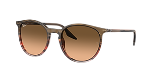 Ray-Ban RB3386 XXL (67 - 13) with Brown lenses and Gold frame