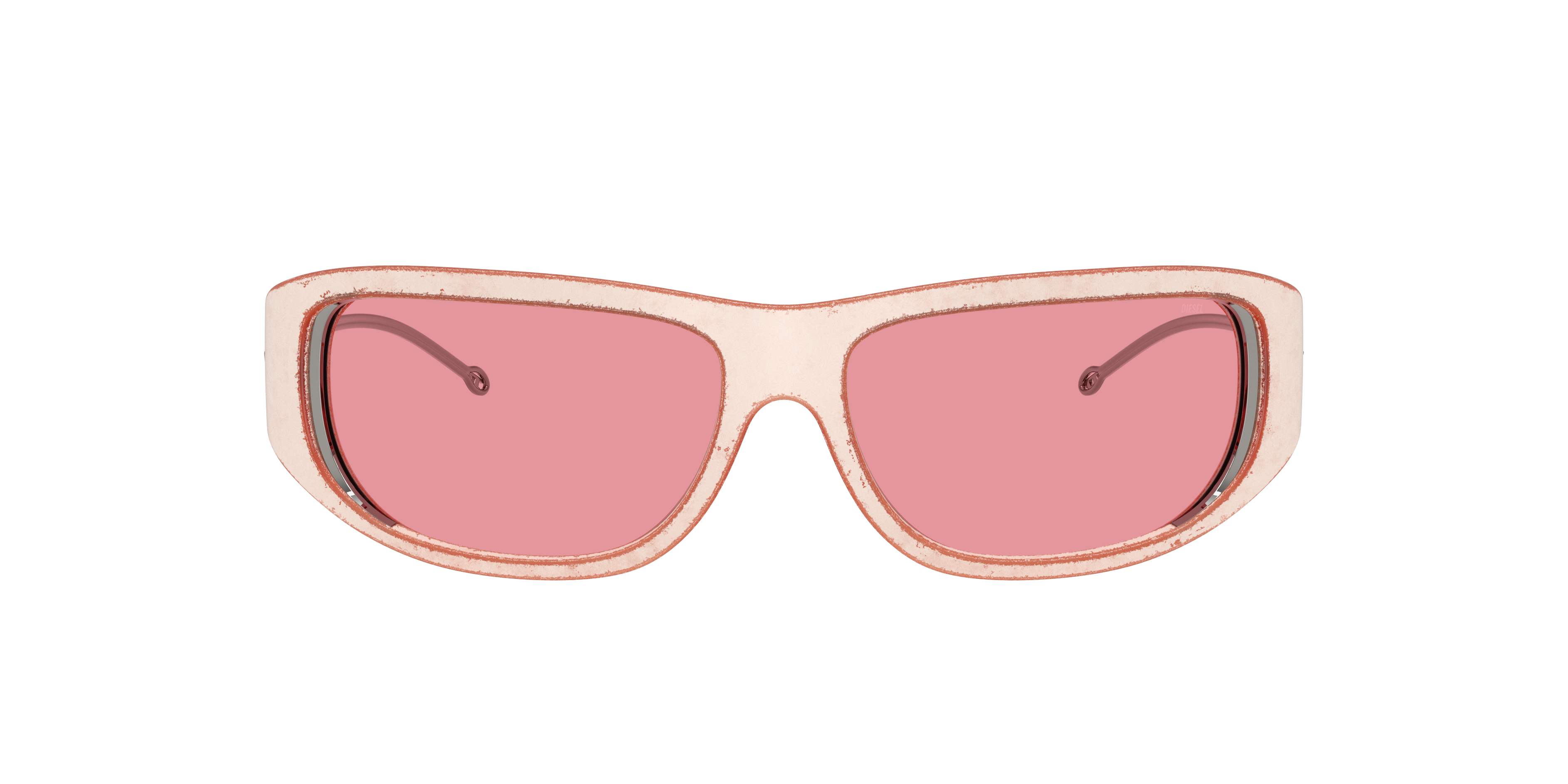 Diesel Unisex Sunglass Dl3001 In Pink Mirror Silver