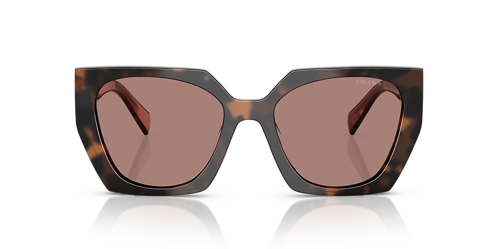 New Authentic Prada PR 15YS Sunglasses – Scarlet Tortoise with Dark Gray Lenses Prada PR 15YS 09Z5S0 Sunglasses Scarlet Tortoise for Woman  main image 2