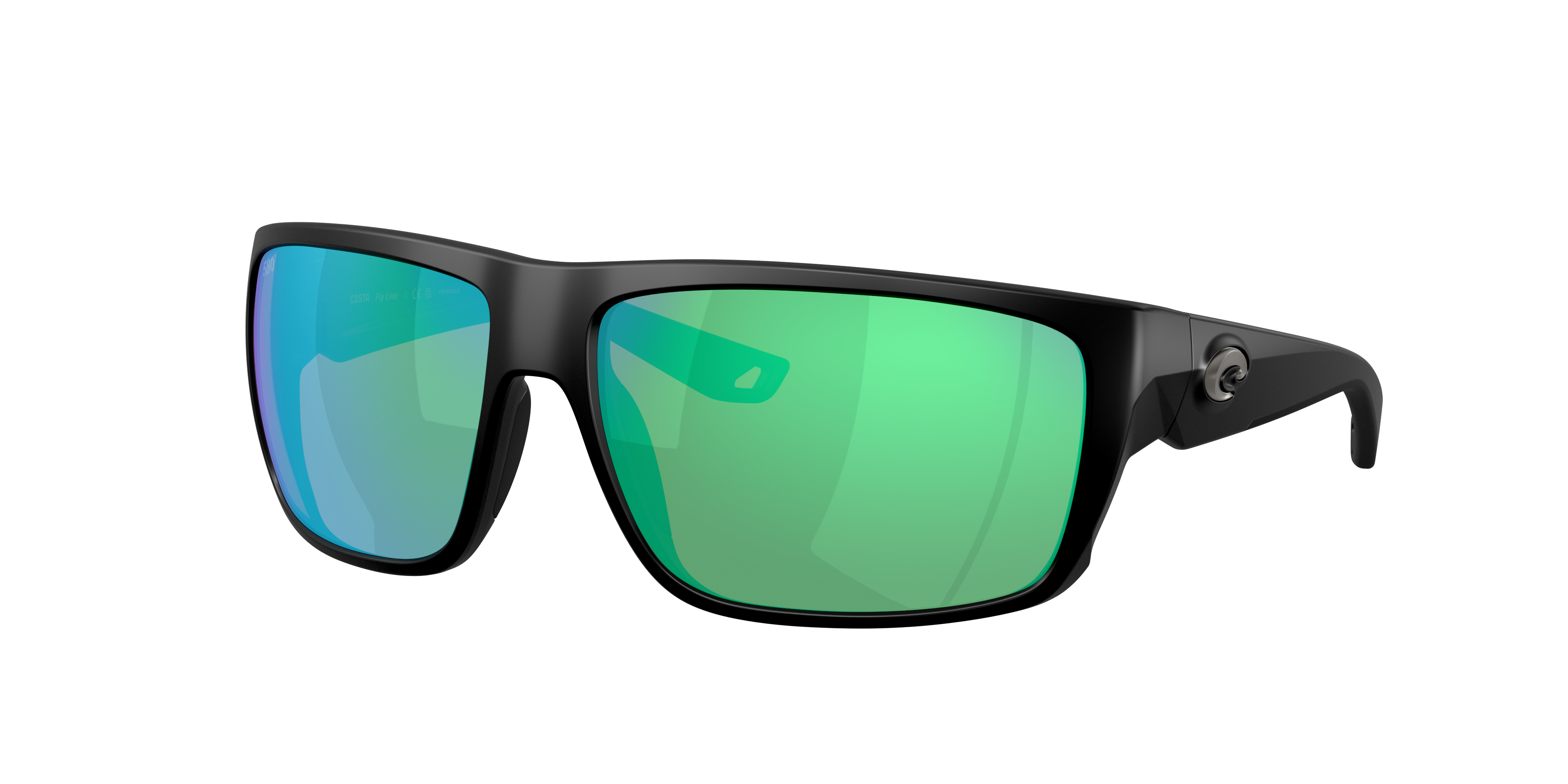 Costa Man Sunglass 6s9129 Fly Line In Green Mirror
