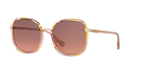 サングラス Chloe SUN GLASS (CH0327S007 56) Chloé CH0031S L (56 - 19) with Blue lenses and Orange frame