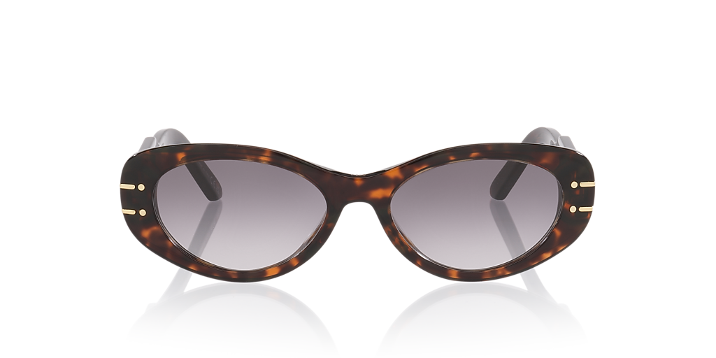 Dior Tortoiseshell Frame Gold Accents Gray Lens Sunglasses DiorGlow A1I Brown Tortoiseshell-Effect Pilot Sunglasses | DIOR main image 3