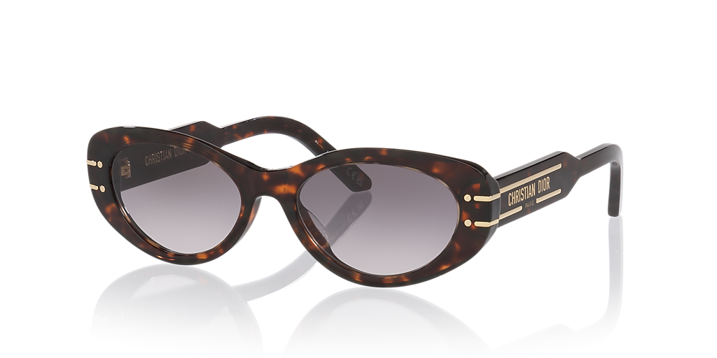 DIOR CD40170U XS (53 - 17) with Grey lenses and Tortoise frame