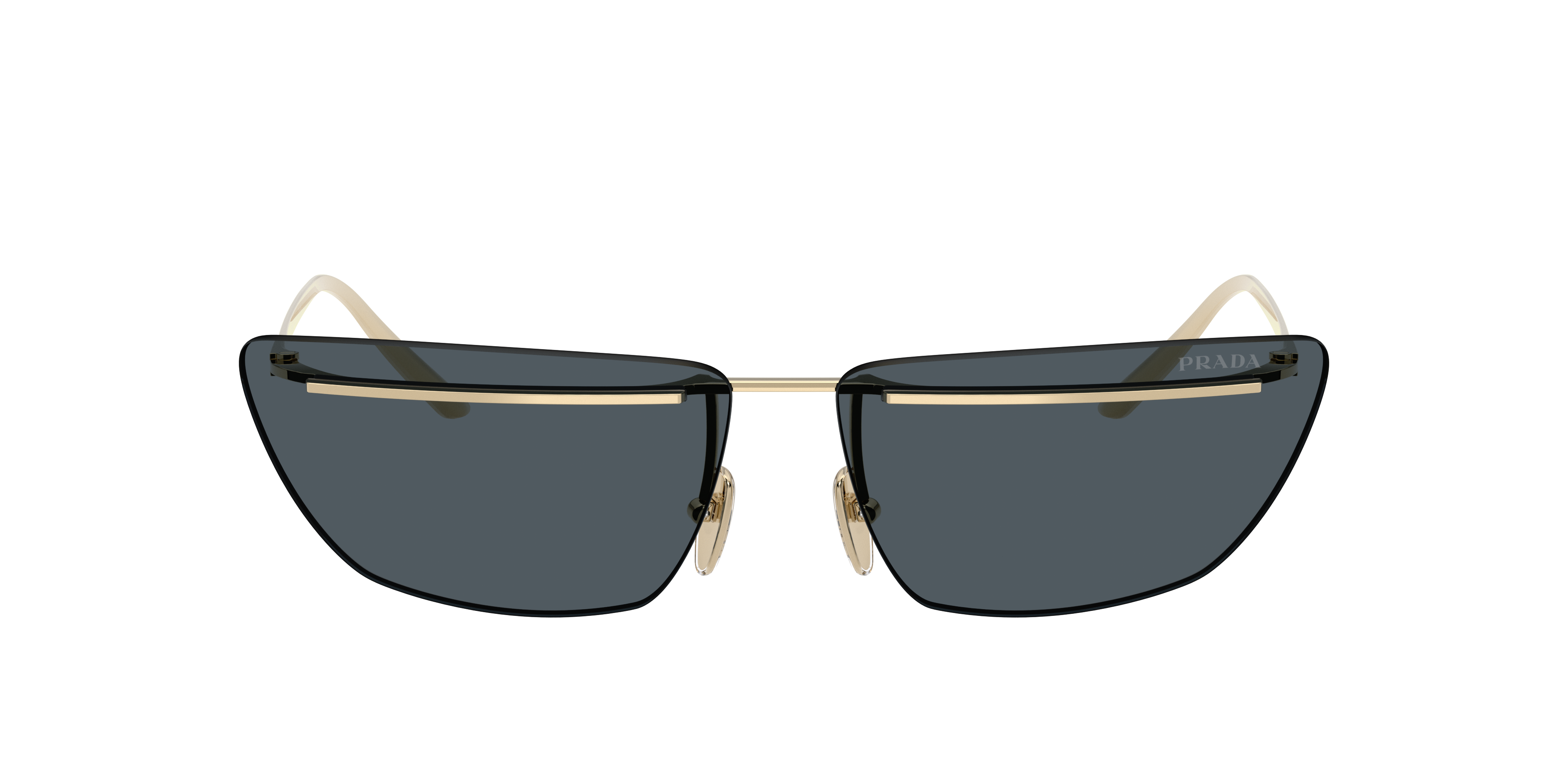 Prada PR C52S M (64 - 13) with Grey lenses and Gold frame