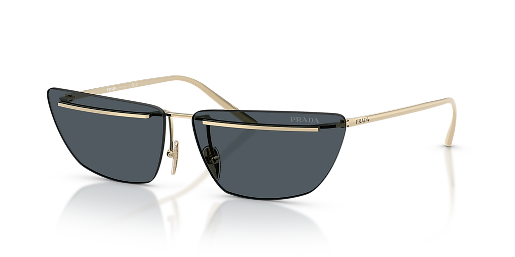 Prada PR C52S M (64 - 13) with Grey lenses and Gold frame