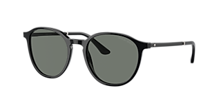 Giorgio Armani AR6125 52 Blue & Matte Bronze Sunglasses | Sunglass 