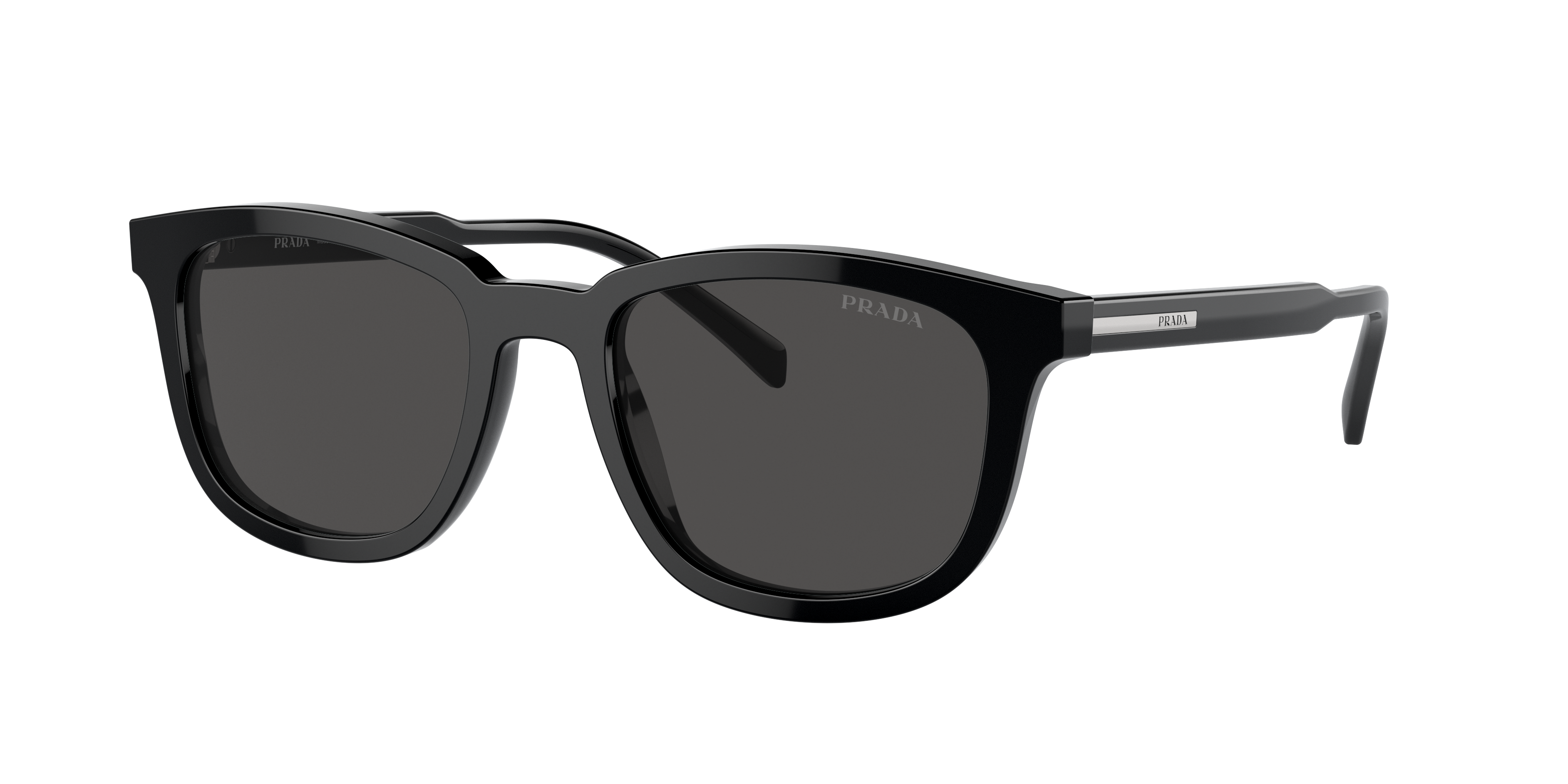 Prada PR A21SF XL (55 - 19) with Grey lenses and Black frame