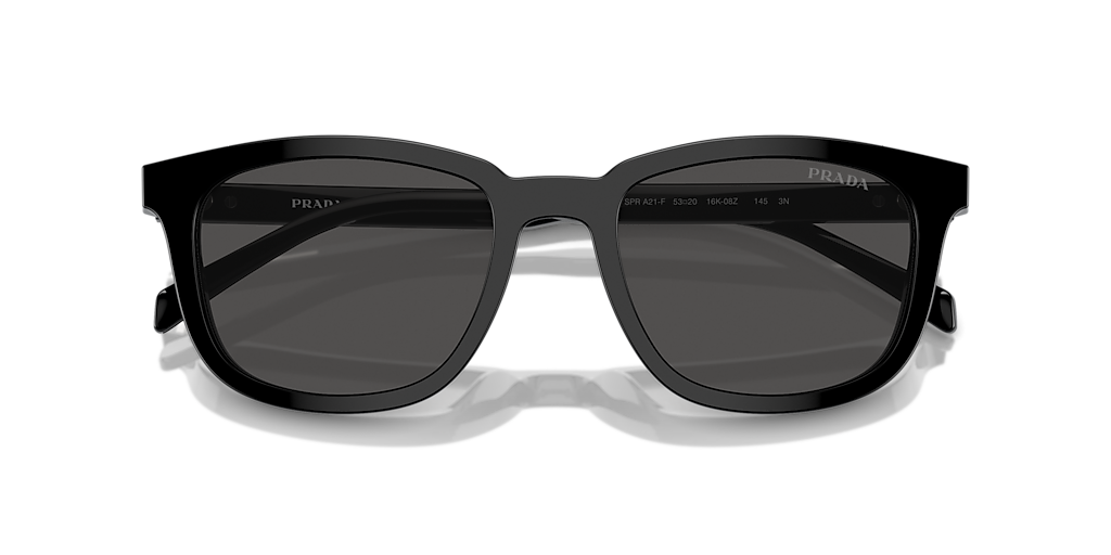 PRADA ブラックサングラス ケース付き SPR A21-F Prada PR A21SF XL (55 - 19) with Grey lenses and Black frame