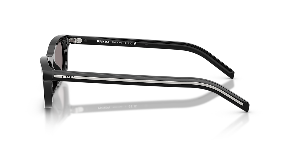 PRADA PR D05S Black - Women Luxury Sunglasses, Grey Lens