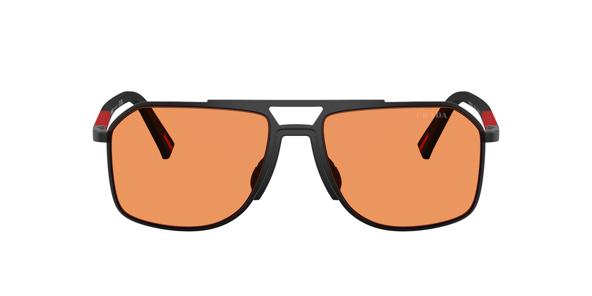 Prada Linea Rossa PS B51S L (56 - 17) with Orange lenses and  display picture 3
