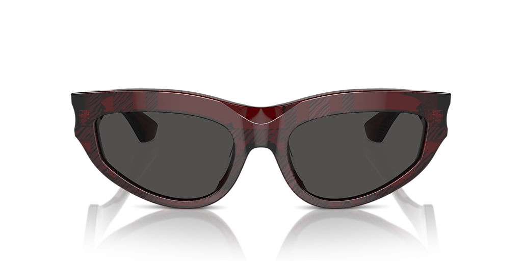 Burberry BE4425U M (55 - 19) with Grey lenses and Red frame  display picture 2