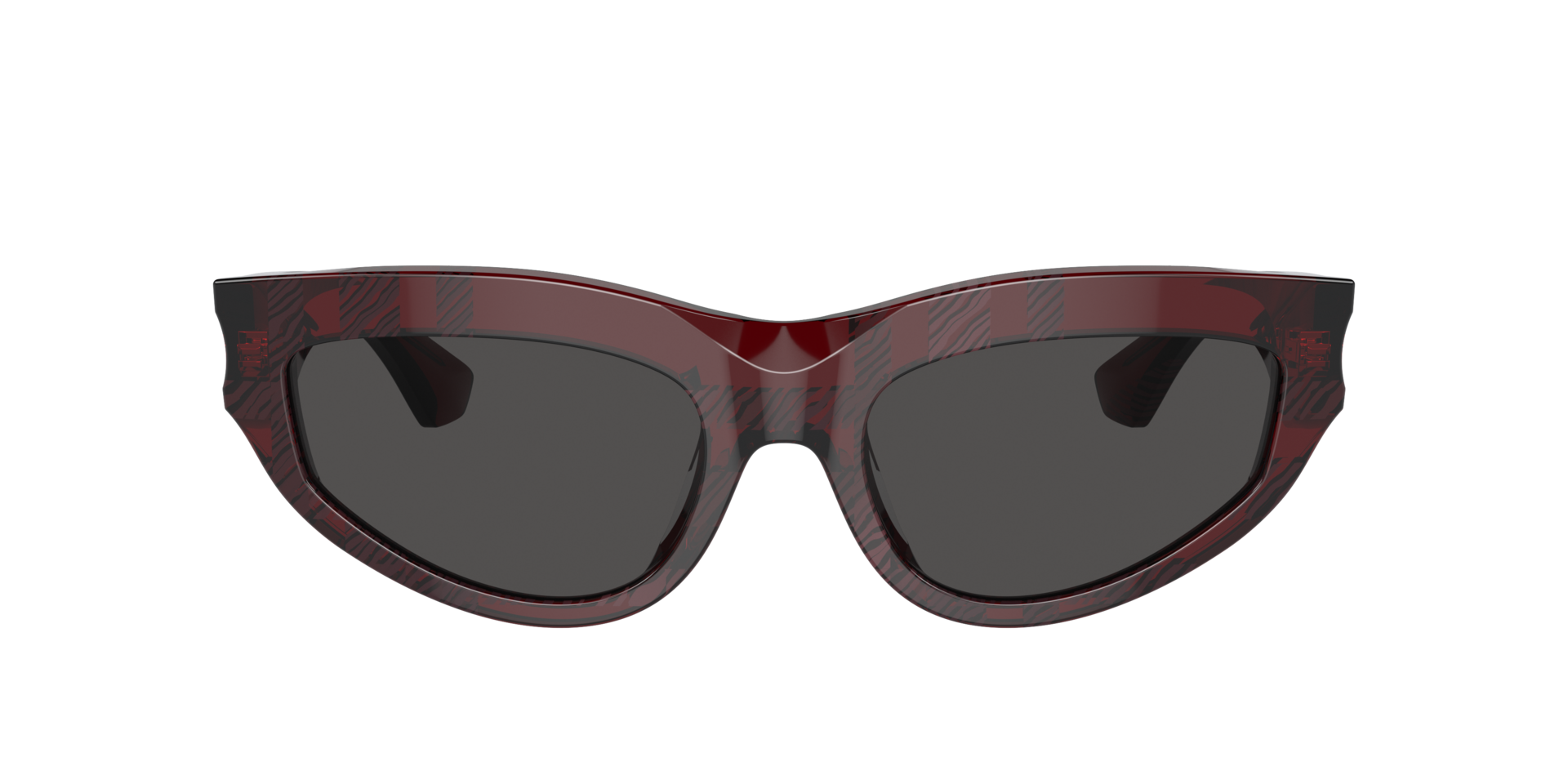 Burberry BE4425U 411587 Check Red Cat Eye Sunglasses Burberry Women main image 3