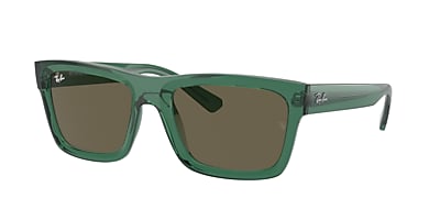 Ray-Ban RB4396 Warren Bio-Based 54 Dark Brown & Transparent Dark 