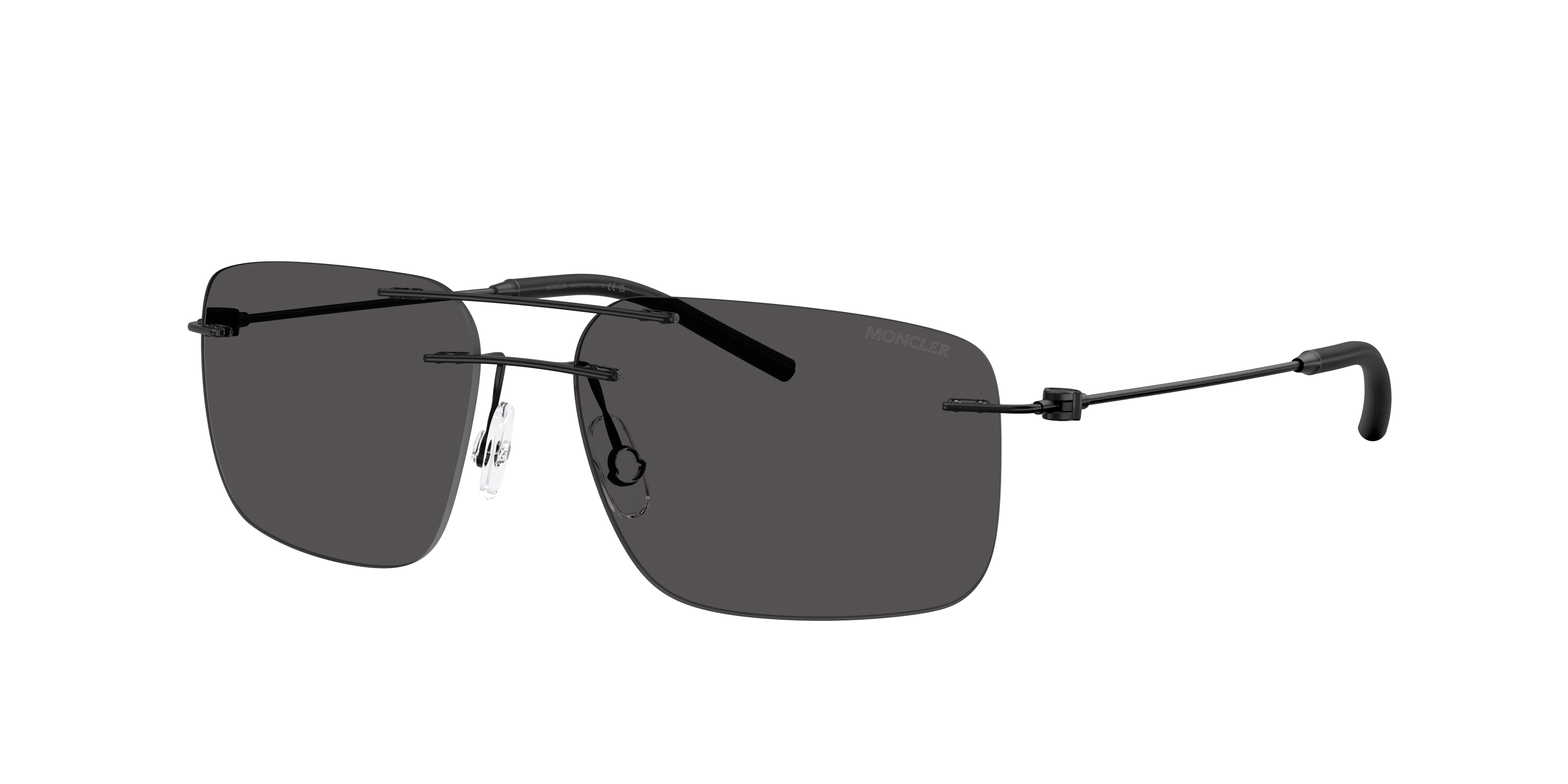 Moncler Unisex Sunglass Me4003 Doppler In Light Grey Gradient Black