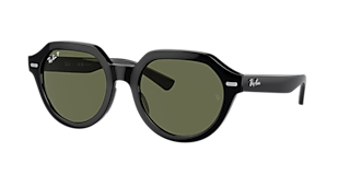 Ray-Ban RB4439D L (54 - 21) with Green lenses and Black