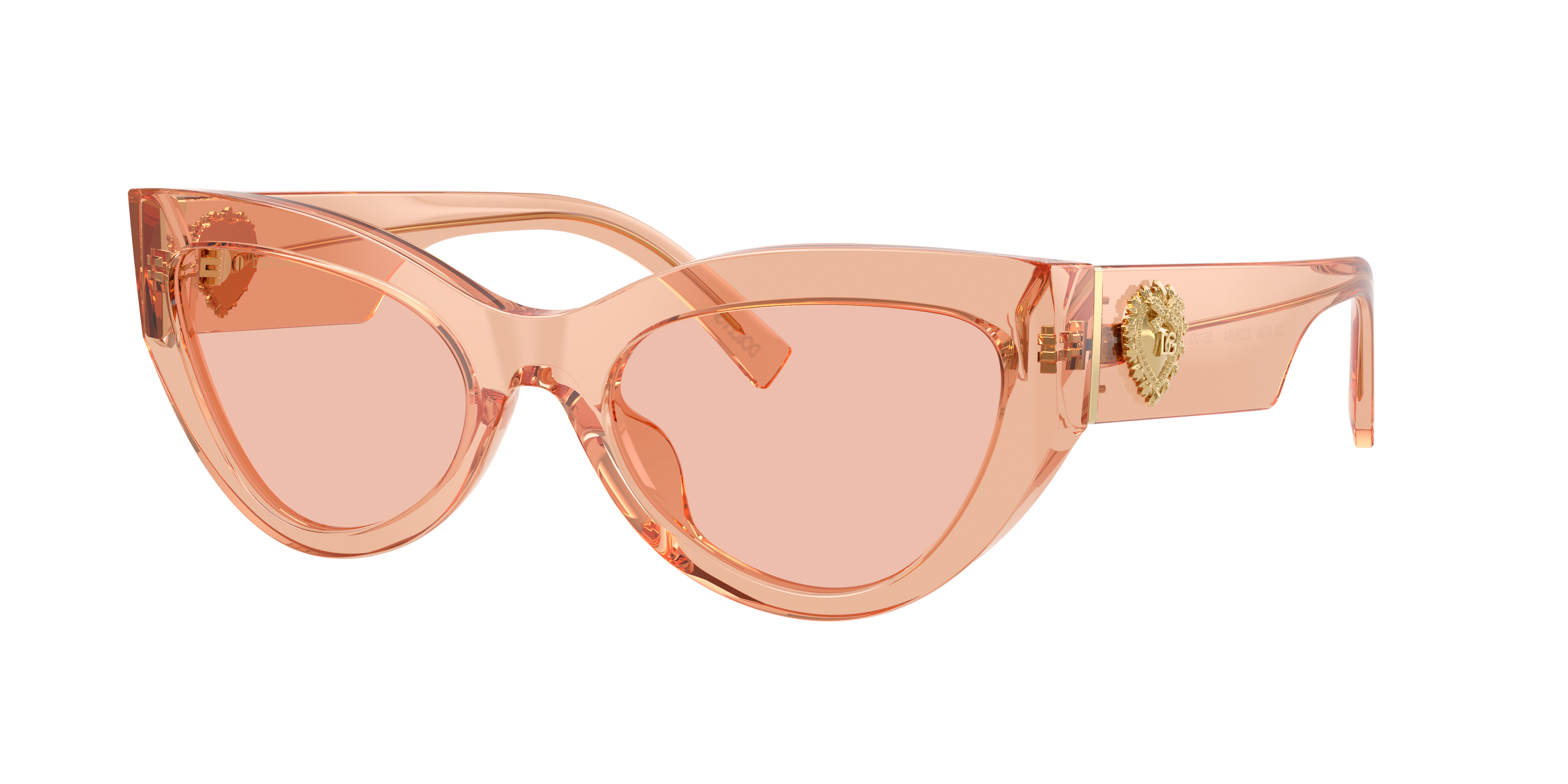 Dolce&Gabbana Woman Sunglass DG4536 -  Frame color: Nude Transparent, Lens color: Dark Pink