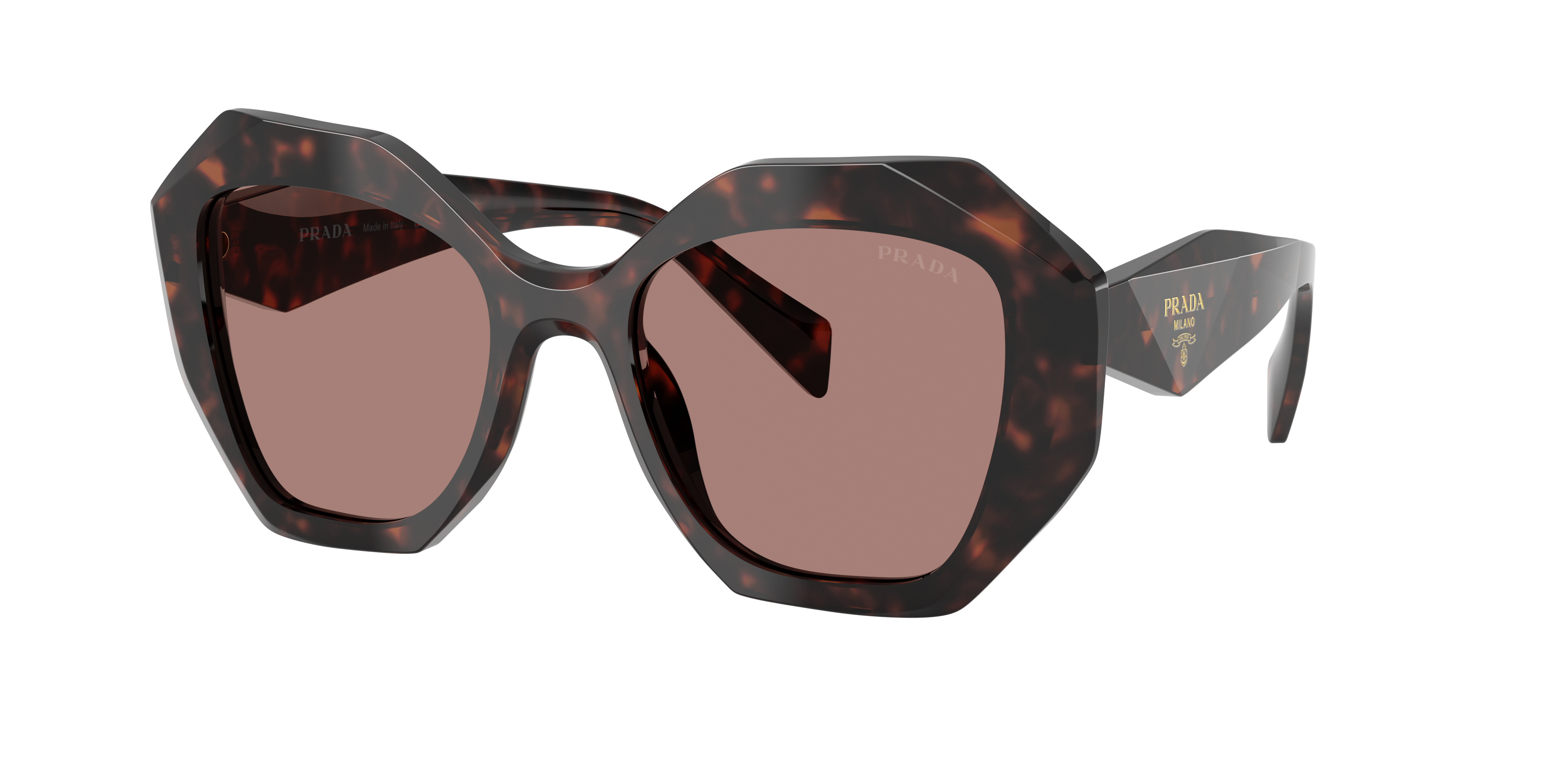 Prada Woman Sunglass PR 16WS -  Frame color: Root Tortoise, Lens color: Light Brown