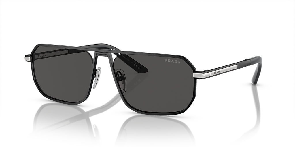 Prada PR A53S XXL (59 - 17) with Grey lenses and Black frame