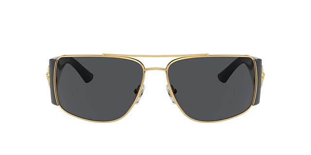 Versace VE2163 63 Dark Grey - Polar & Gold Polarized Sunglasses 