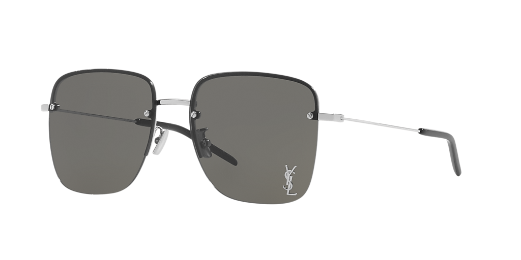 【送料,関税込】Saint Laurent サングラス SL312 M SAINT LAURENT Women's Square Metal Sunglasses, Gold Gold