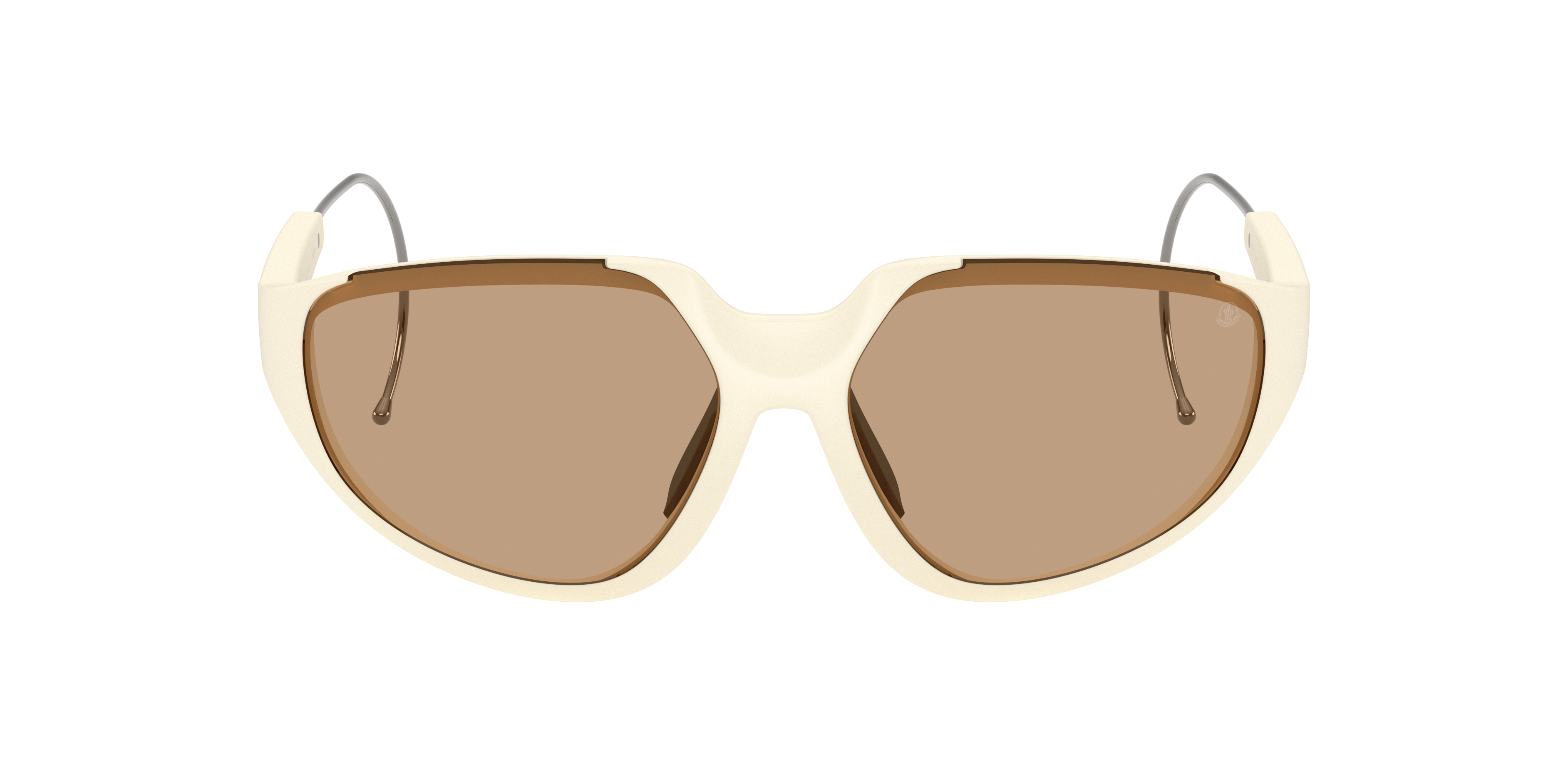 Moncler Unisex Sunglass Me8008 Laszer In Light Brown Solid