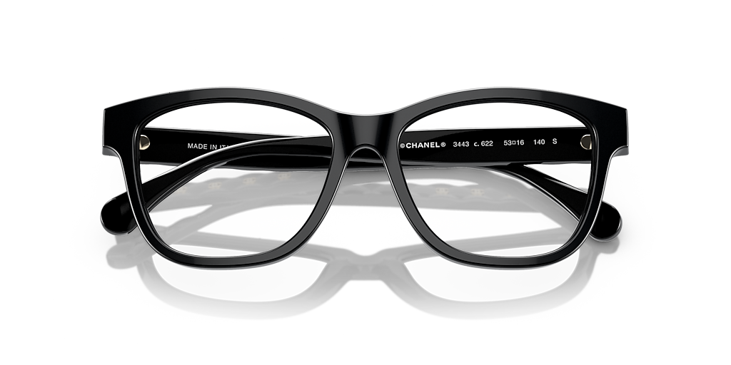 Chanel Square Eyeglasses CH3443 S (53 - 16) with Transparent Chanel Square Eyeglasses CH3443 S (53 - 16) with Transparent