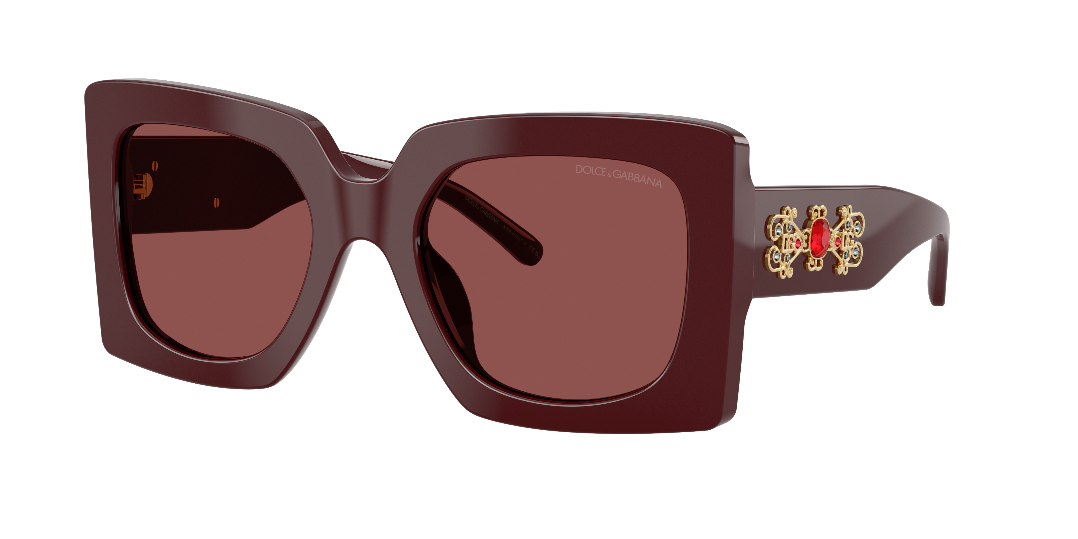 Dolce&Gabbana Woman Sunglass DG4525B -  Frame color: Bordeaux, Lens color: Dark Violet