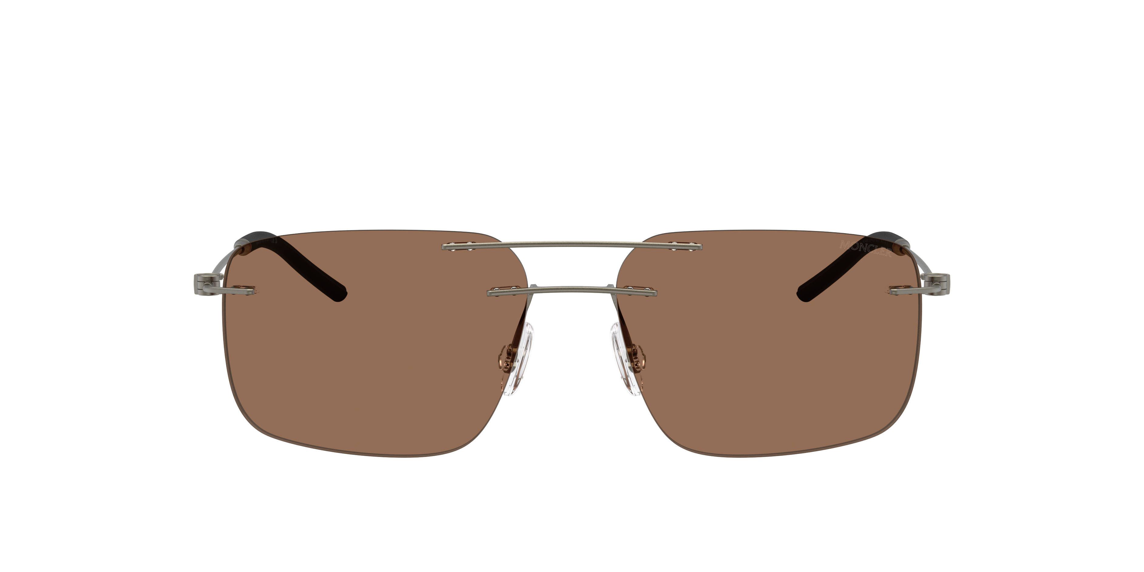 Moncler Unisex Sunglasses Me4003 Doppler In Brown
