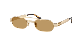 Miu Miu MU 52YS L (54 - 21) with Blue lenses and Silver frame