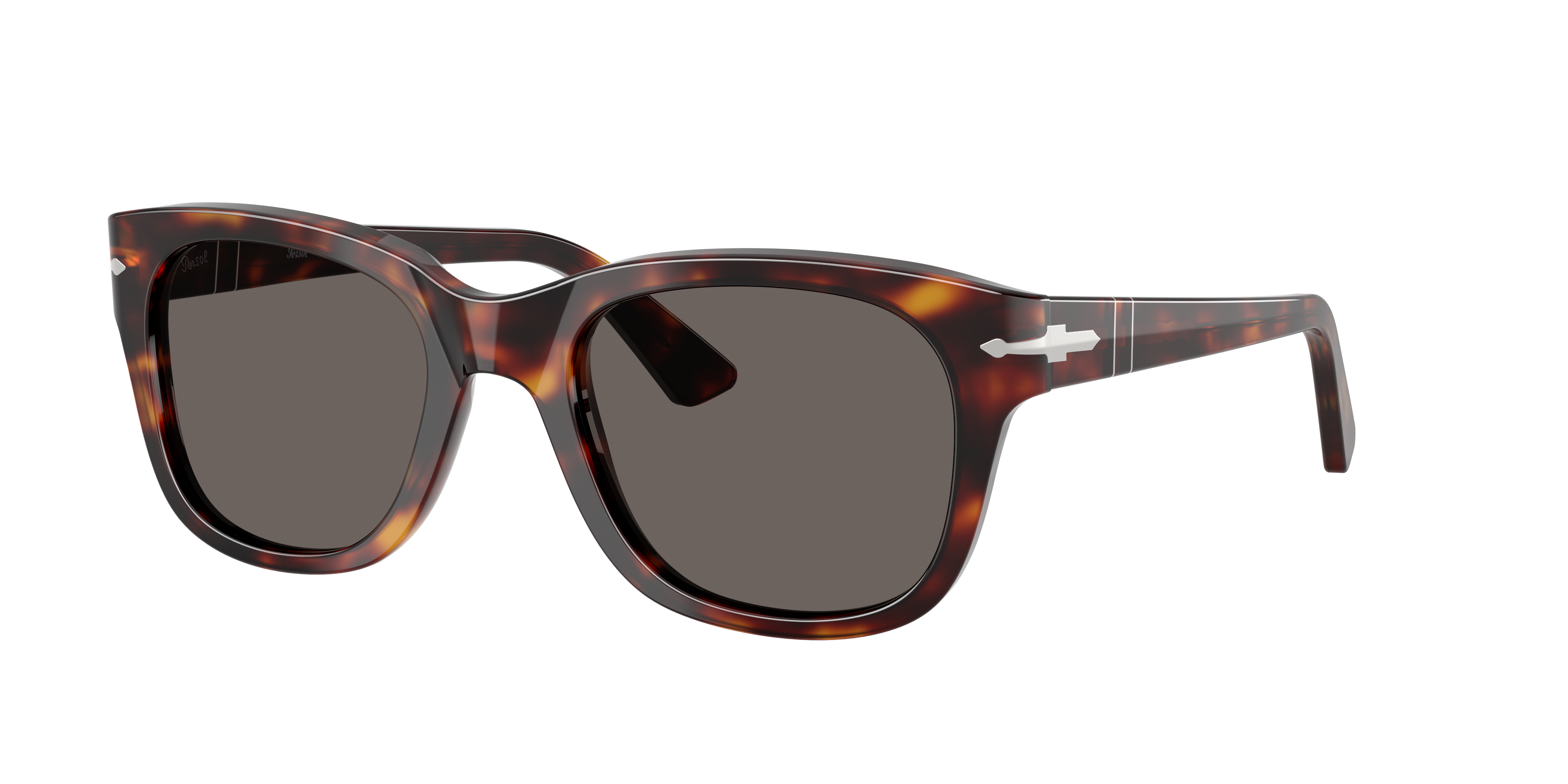 Persol Unisex Sunglass PO3372S -  Frame color: Havana, Lens color: Dark Grey