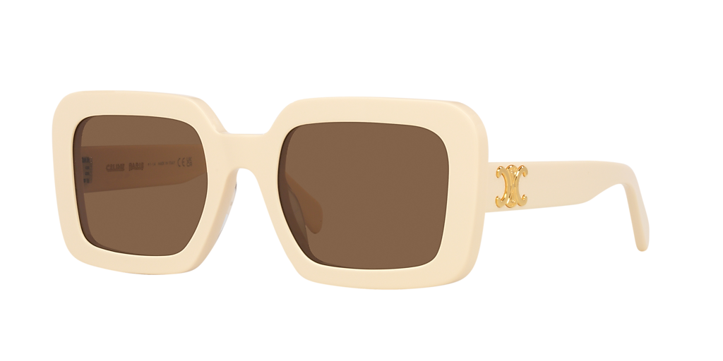Celine Cl40304U L (56 - 23) with Brown lenses and Beige