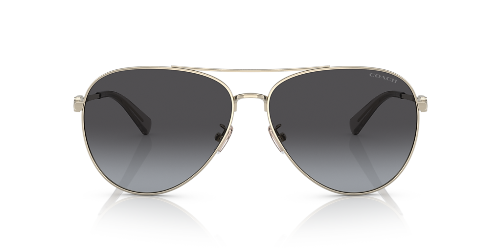Aviator Frames Coach Silver Aviator Sunglasses Coach HC7169  display picture 1