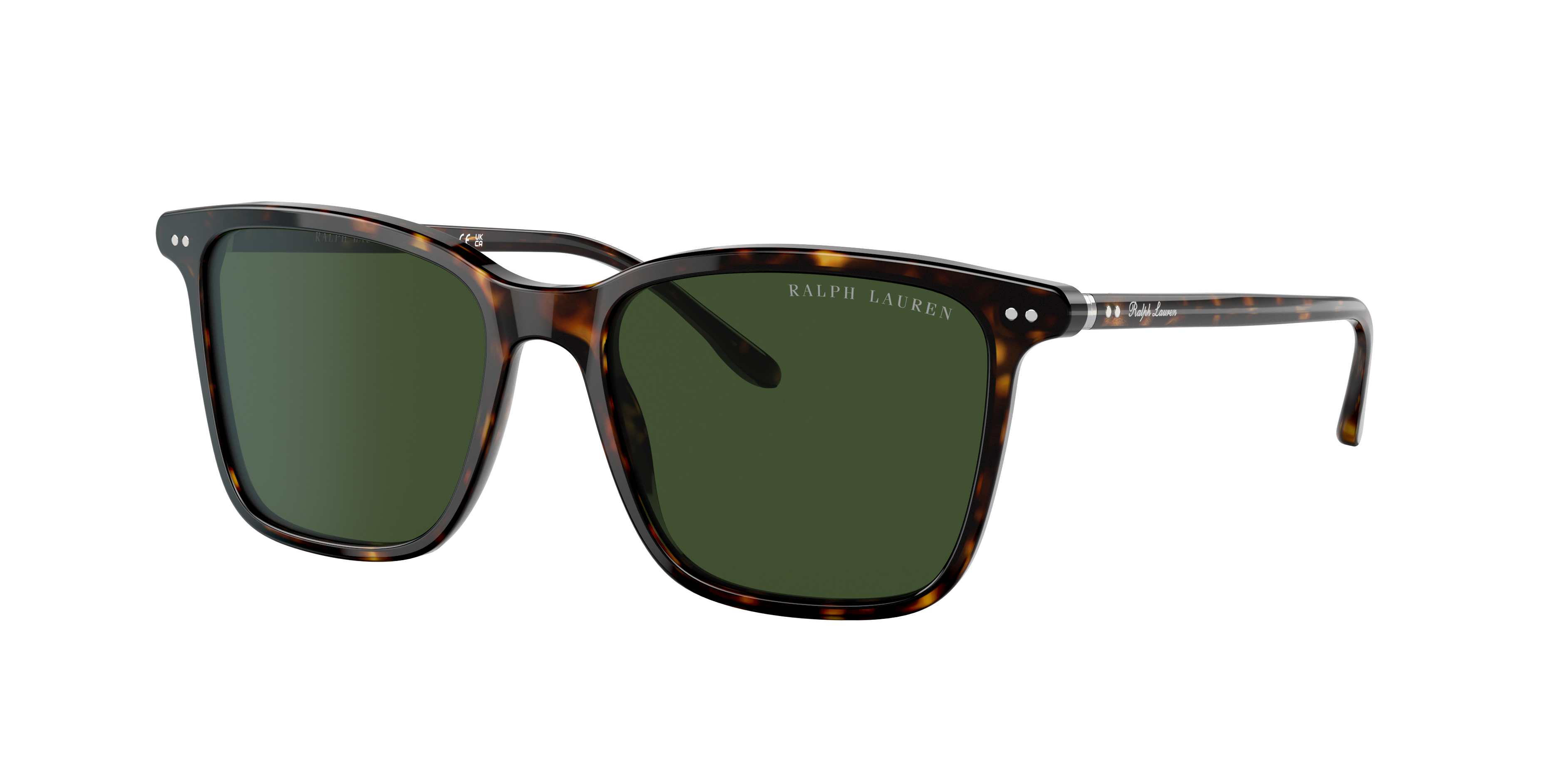 Ralph Lauren Man Sunglass RL8199 -  Frame color: Shiny Dark Havana, Lens color: Bottle Green