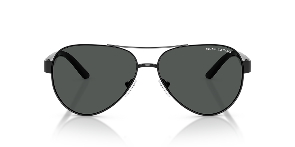 ARMANI EXCHANGE AX2034S Shiny Black - Men Sunglasses, Grey Lens