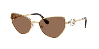 SWAROVSKI ベアー Swarovski SK7025 XXL (58 - 20) with Brown lenses and Gold frame