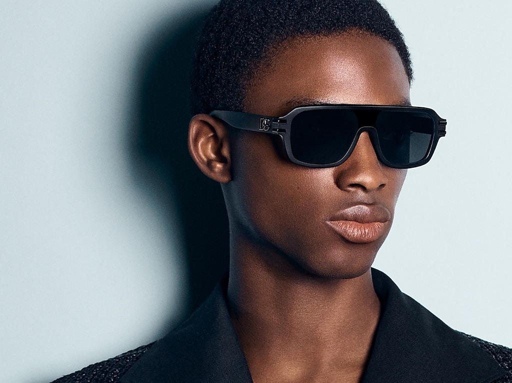 DOLCE&GABBANA DG4507 Matte Black - Men Luxury Sunglasses, Grey Mirror Black Lens